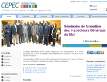 Tablet Screenshot of cepec-international.org